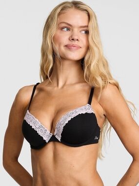 Pink Wear Everywhere Super Push Up Bra